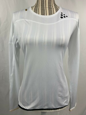Craft Womens Shade Running Training Fitness Long Sleeve Hooded Shirt, Large