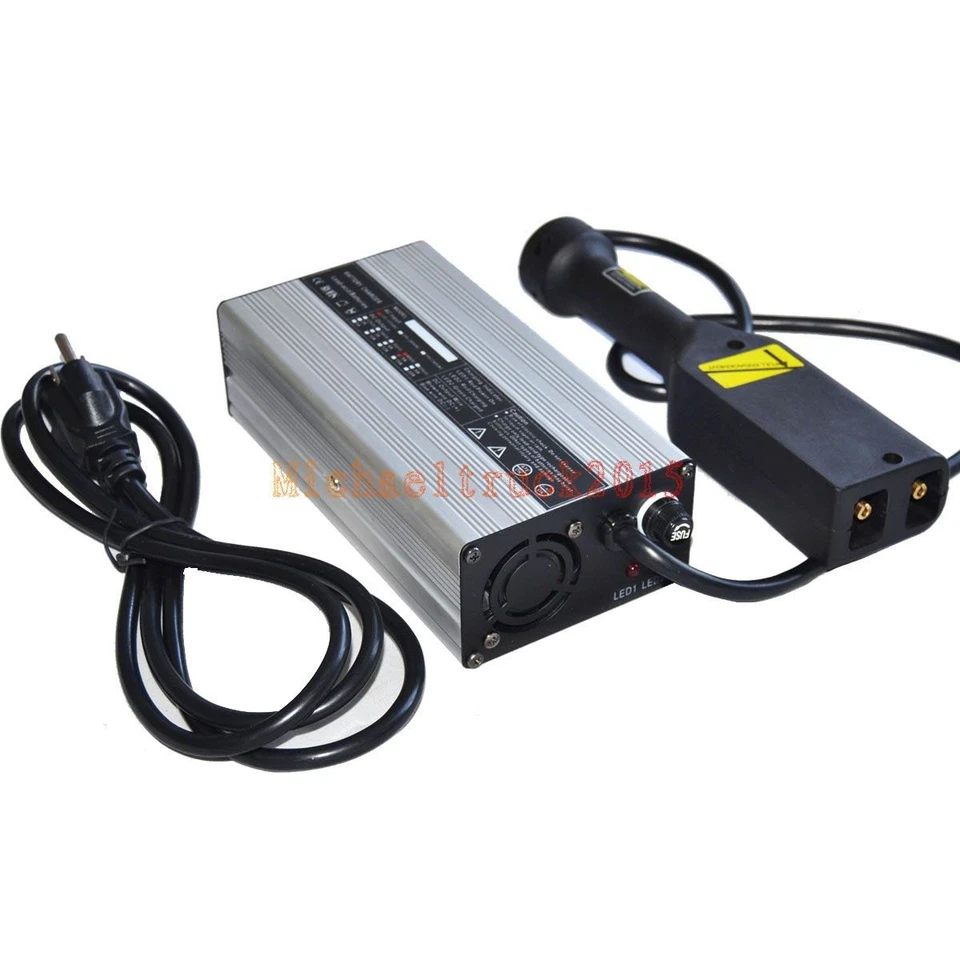 Cargador de batería para carro de golf 48V EZGO Powerwise 48 voltios EZ-GO TXT medallista estilo D Foto 4 de 4