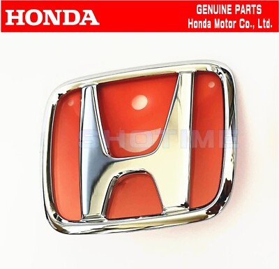 HONDA 92-96 PRELUDE Si VTEC Front Silver Chrome Emblem Badge OEM 
