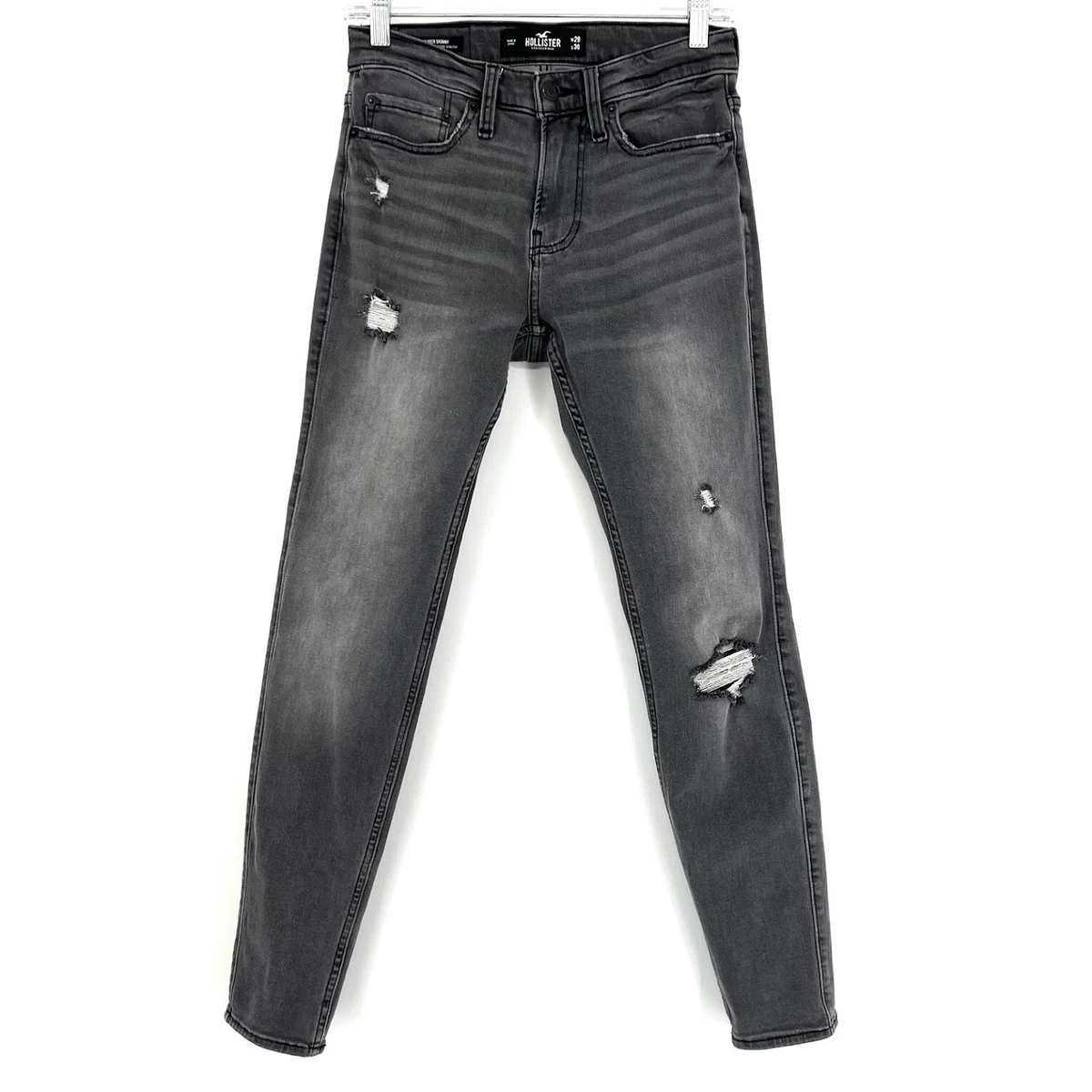 Hollister grey jeans cheap