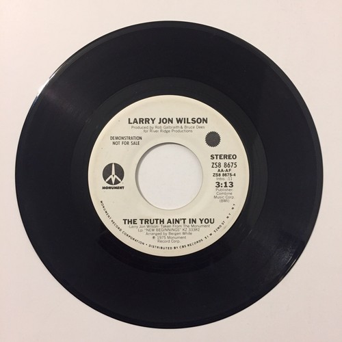 Larry Jon Wilson Through Eyes Of Little Children 7" Single Vinyl Record Promo - Picture 4 of 4