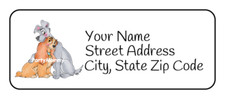 Lady & The Tramp Personalized Return Address Labels, 2.625" x 1", Tags (30)