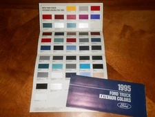 1995 FORD TRUCK EXTERIOR COLORS / PAINT CHIPS BROCHURE 95 F-SERIES BRONCO VANS +