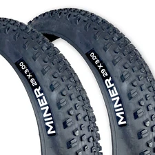 Two Duro Miner 29x3.0 Mountain Bike Tires, FB - Great Traction, Fast Rolling