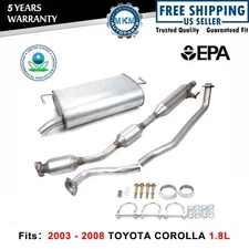New FULL EXHAUST SYSTEM FITS: 2003 - 2008 TOYOTA COROLLA Matrix 1.8L