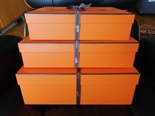 Hermes set of 3 Empty Box small bag Gift KELLY BIRKIN rubbon