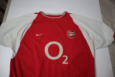 Vintage Nike Arsenal London O2 2002/2004 Home Jersey Shirt Mens
