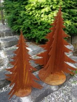 Edelrost Tanne Andi 3D Weihnachtsbaum Metall Christbaum Advent Weihnachtsdeko