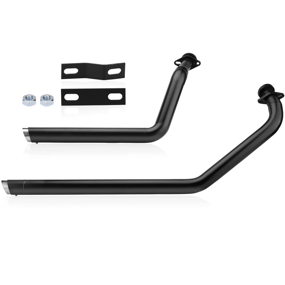 Shortshots Staggered Exhaust Pipes System For Suzuki Boulevard M50 C50 T/C VL800 - Image 3 of 4