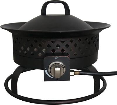 Bond Aurora Fire Bowl 18 In. Bronze Round Steel Bond 67836