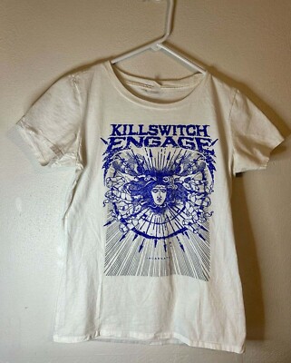 Killswitch Engage Band White T-Shirt 100% Cotton S-5XL 1side