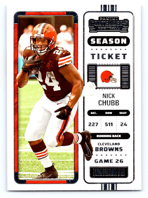 2022 Panini Contenders Football 24 Nick Chubb - Cleveland Browns