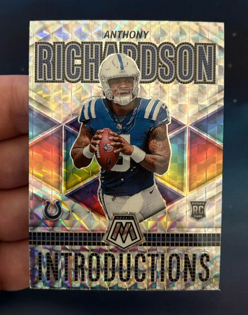 2023 Anthony Richardson Panini Mosaic Introductions Silver Prizm Rookie Colts