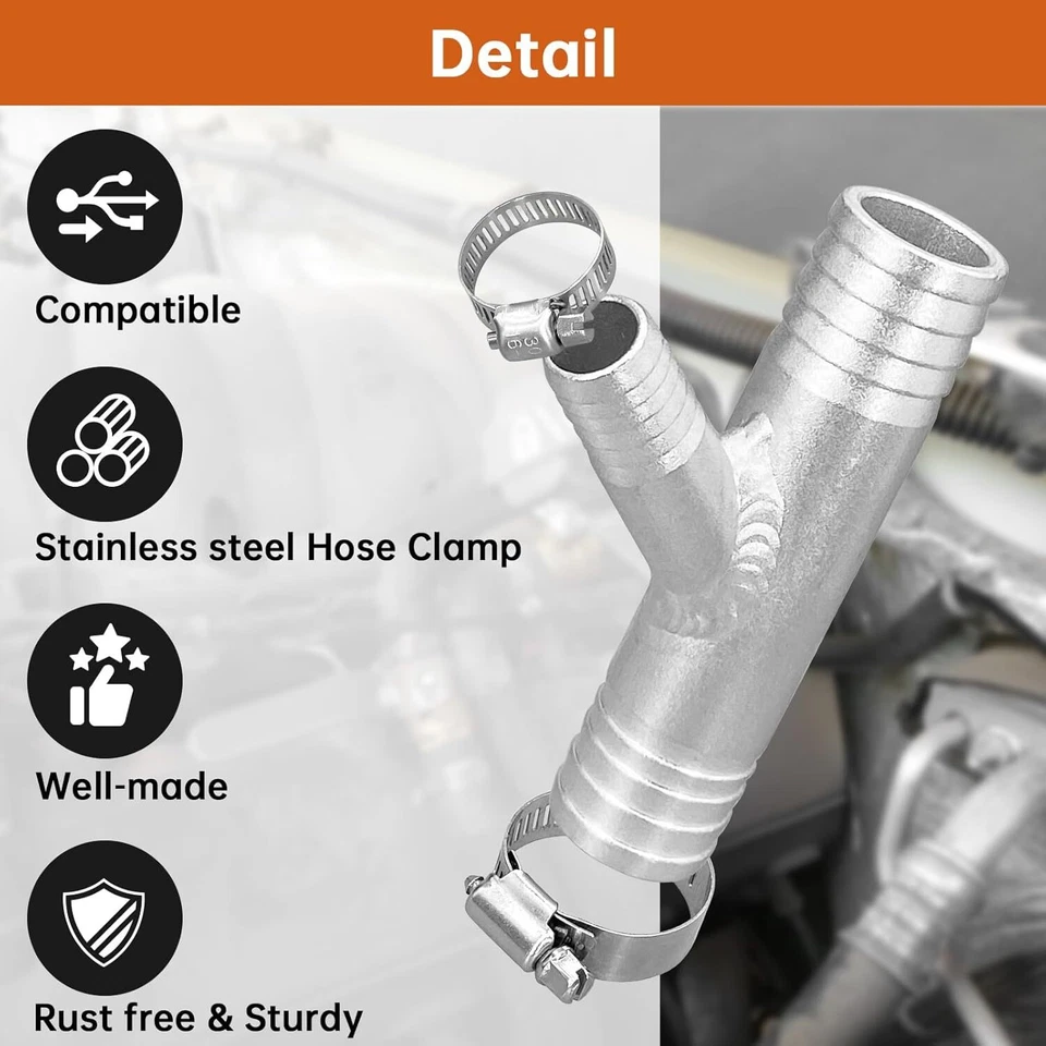 1 Juego Calentador CAB de 1" a 5/8 Montaje en Y Compatible para UTV SXS RZR CAN AM Polaris Foto 3 de 4