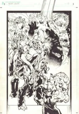 Alien Legion: Uncivil War #1 p.13 - Splash - 2015 art by Larry Stroman