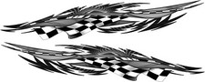 90 Set Vinyl Boat Car Auto Truck Graphics Racing Decals Stickers Checker Flag 90 Set Vinyl Boat Car Auto Truck Graphics Racing Decals Stickers Checker Flag