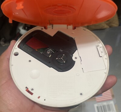Sony CD Walkman Portable CD Player Red/Orange D-EJ001 Parts or