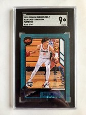 2021 PANINI CHRON DRAFT PLAYBOOK BLUE CADE CUNNINGHAM RC 2/99 SGC 9 1/1 JERSEY #