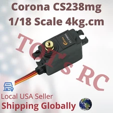 Corona CS238MG Analog Metal Gear Servo 4.0kg Monster Plane Servo Pack 22g 1/18