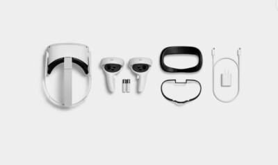 OculusMeta Quest 2 All-In-One PC VR Headset 256GB Holiday Family Bundle,...