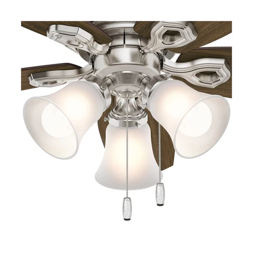 Hunter Fan Company, 51092, 42 inch Builder Brushed Nickel Low Profile Ceiling... - Picture 5 of 12