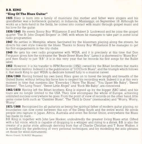 B.B. King - King Of The Blues Guitar CD Comp 3339 - Bild 3 von 4