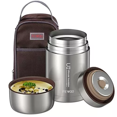 Portable Food Thermos - Stainless Steel Vacuum Soup Container