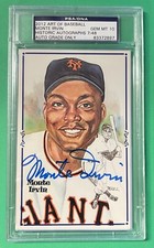 2012 HA ART OF BASEBALL MONTE IRVIN AUTO PEREZ STEELE 7/48 PSA/DNA 10 GEM MINT