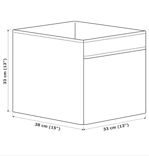IKEA DRONA Storage Box for Kallax Shelving Unit Organizer, Grey 33x38x33cm NEW - Picture 3 of 3