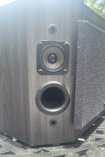 Vintage Bose 2001 Grey Wood Bookshelf Speakers Pair 8Ω Old School Powerful 100W - Picture 9 of 11