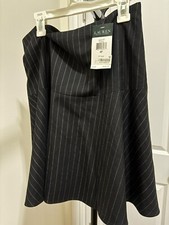 NWT Lauren Ralph Lauren Lined Striped Skirt size 4P 185