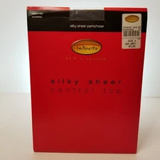 Talbots Silky Sheer Control Top Size A  Pantyhose  Ash Grey Sandal toe Unopened.