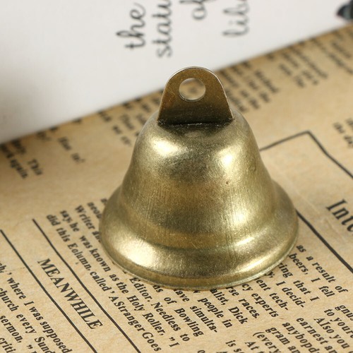 10-50x Vintage Bronze Jingle Bells 8mm For Making Wind Chimes Dog Potty Training - Picture 5 of 9