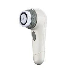 Electric Facial Brush White Sonic Vibration Facial Cleaning Brush 