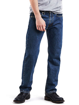 LEVI’S 505 W42L30 リジッド / Made in USA Levis 505 Regular Fit Straight Leg Mens Jeans 36X34 Black W36L34