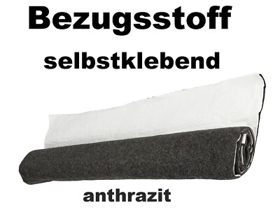 Lautsprecher Basskisten Gehäuse Bezug Stoff selbstklebend anthrazit 140x70cm