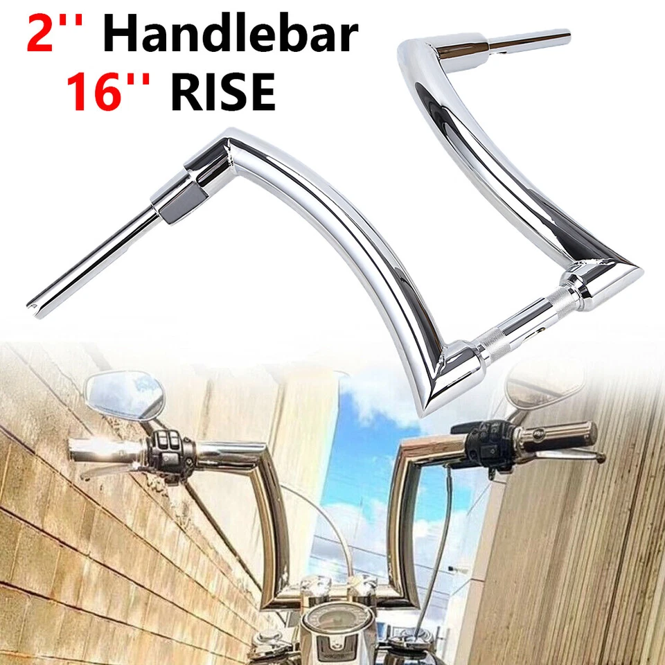 PARA HARLEY ROAD KING SOFTAIL 48 883 16" ADN 2" FAT APE MANILLAR BARRA COLGANTE Foto 2 de 4