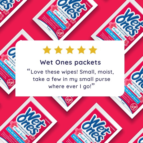 Wet Ones Antibacterial Hand Wipes, Fresh Scent, 24 Ct Singles 6 Pack - Picture 6 of 10