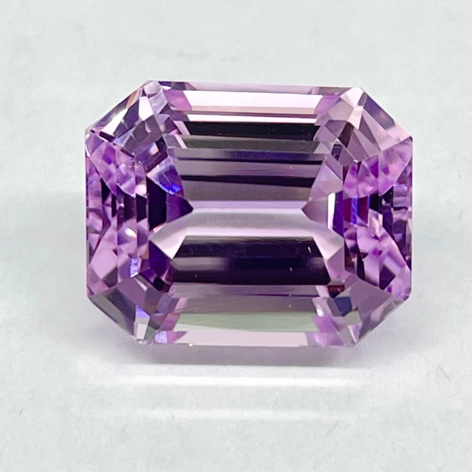 VVS 15.27 Cts Zertifiziert Natürlich Kunzit 15x12mm Smaragd Schnitt Locker - Bild 2 von 4