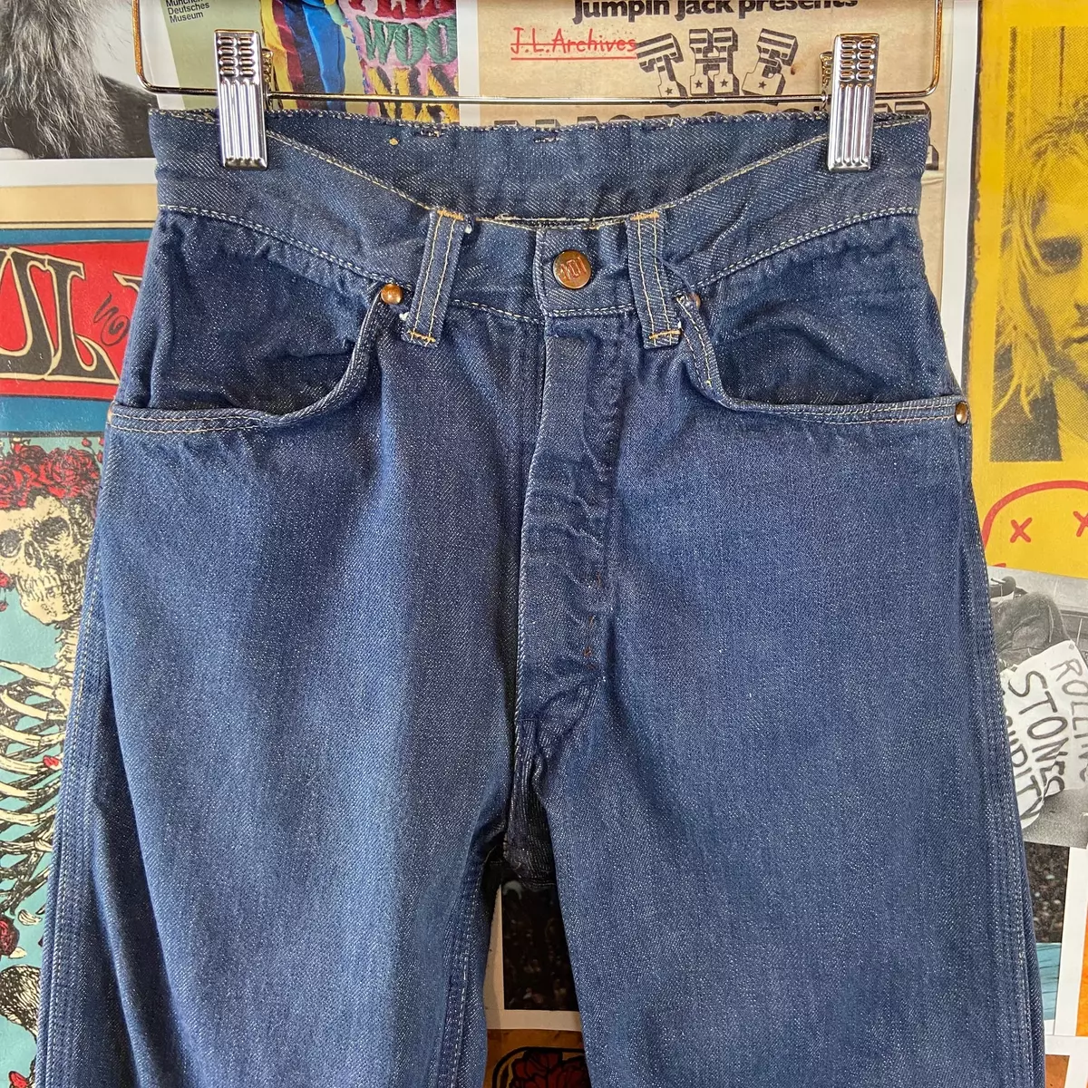 Vintage 1960s Montgomery Ward Ranch 101 24x29 Denim Jeans 60s