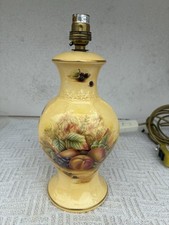 Vintage Aynsley Orchard Gold Hexagon Table Lamp
