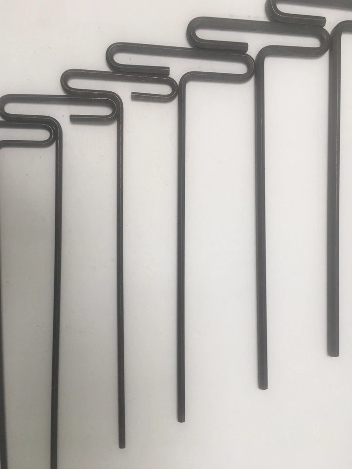 Allen Wrench Tools Standard T-Grip Hex Keys 9" to 10" Long Set of 9 Steel Black - Image 4 of 4