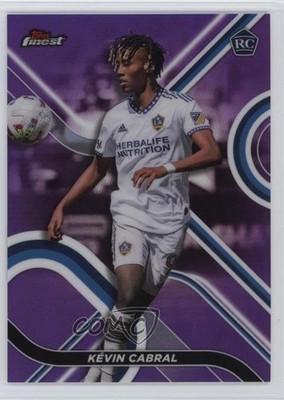 2022 Topps Finest MLS Purple Refractor /250 Kevin Cabral Kévin Rookie RC 0kf1