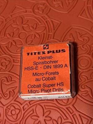 Titex Cobalt Micro Drill Set Of 10 A3153 943314-107 1.20mm HSS-E  (G39)