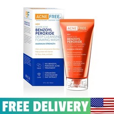 AcneFree Severe Acne 10 Benzoyl Peroxide Foaming 5 Ounce Pack of 1 , Clear