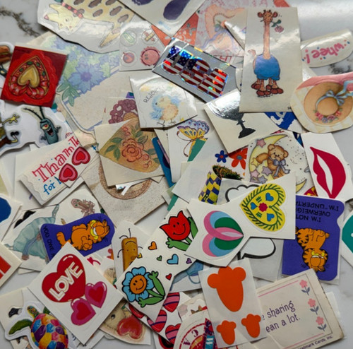 Mystery Grab Bag Vintage Sticker lot 50+ mods - FREE SHIP!