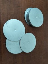 Blank Tin Steel metal disc 3-1/2" dia.