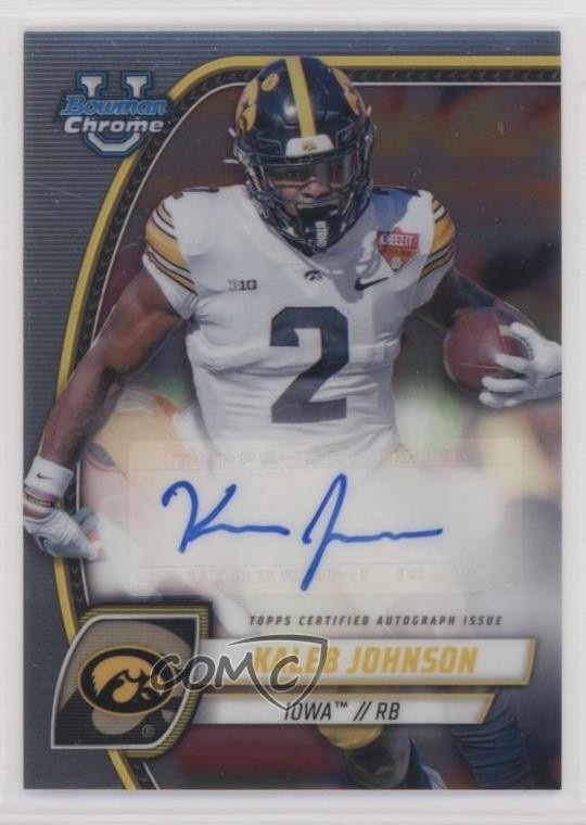 2024 Bowman U Chrome Prospect Kaleb Johnson #PA-KJO Auto 2s2