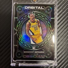 22-23 Panini Obsidian Orbital Bennedict Mathurin #16 Electric Etch Green /25 RC
