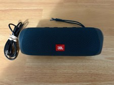 JBL Flip 5 Blue Portable Bluetooth Speaker w Charging Cable